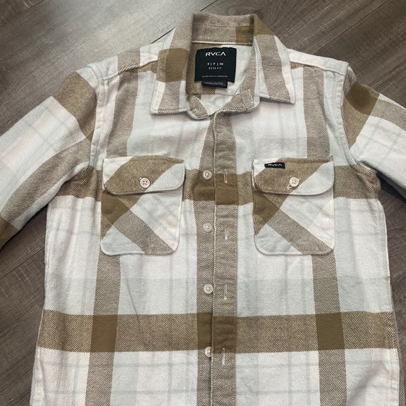 Boys RVCA flannel - Picture 1 of 3